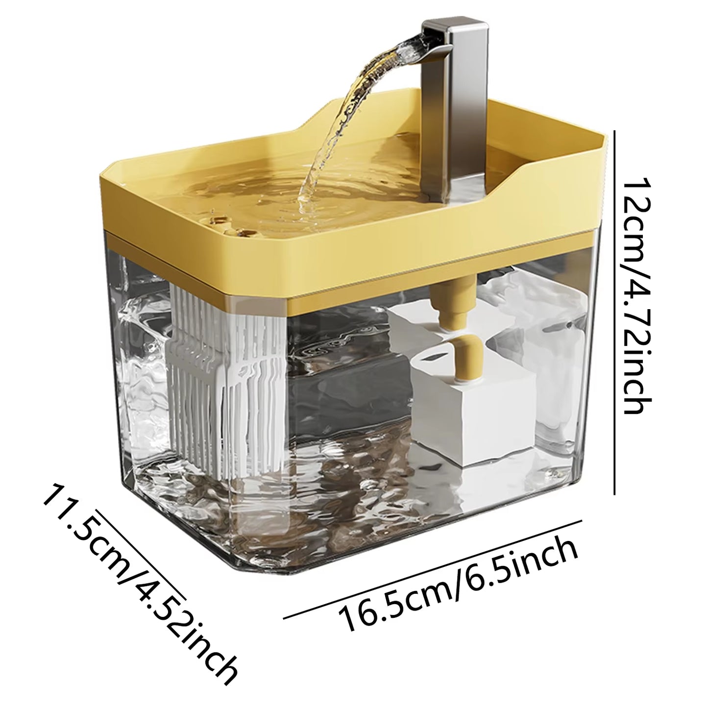Automatic Cat Water Fountain with USB Pump and Anti-Dry Burning Filter System