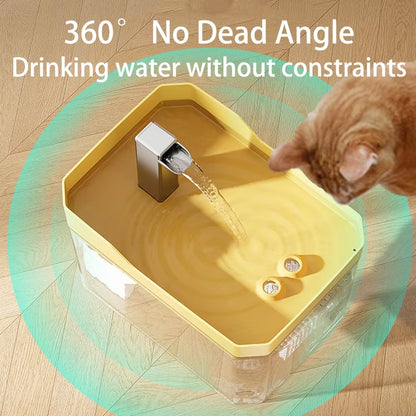 Automatic Cat Water Fountain with USB Pump and Anti-Dry Burning Filter System